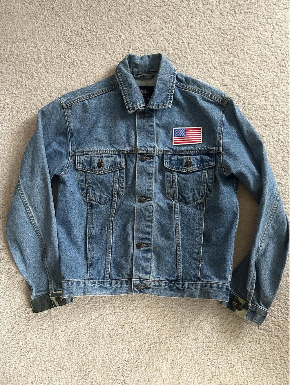 Upcycled Vintage Faded Glory Patch "Art Is Everywhere" Jacket